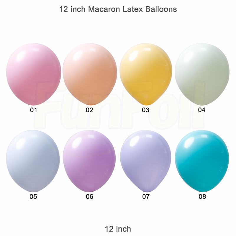 latex balloons for helium macaron