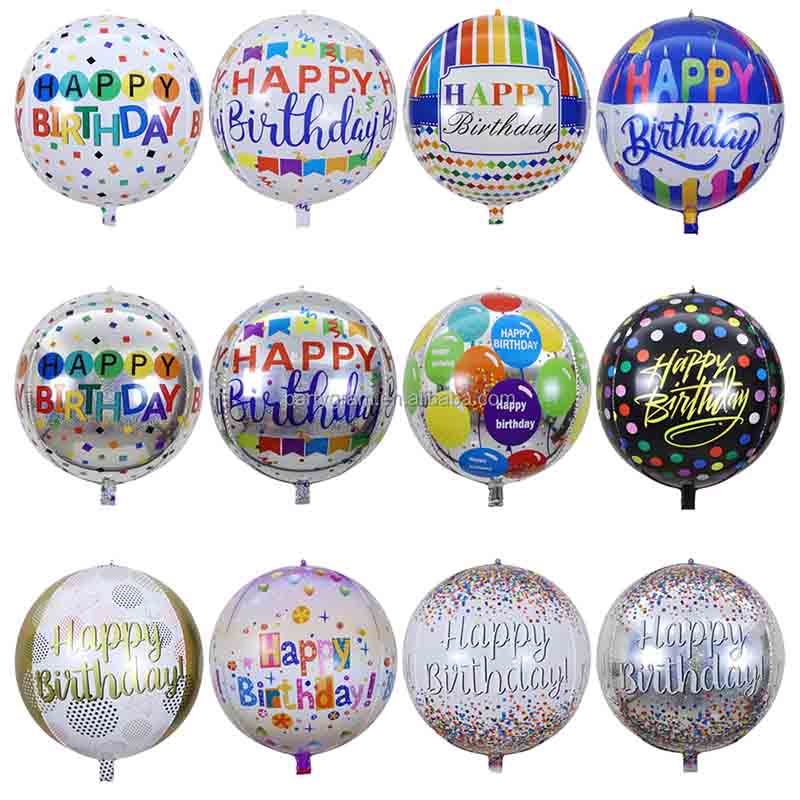 Foil balloons for birthday