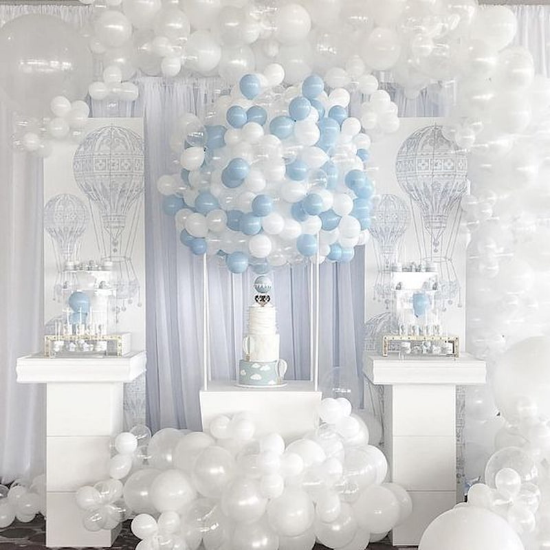 white balloons party balloons decoration