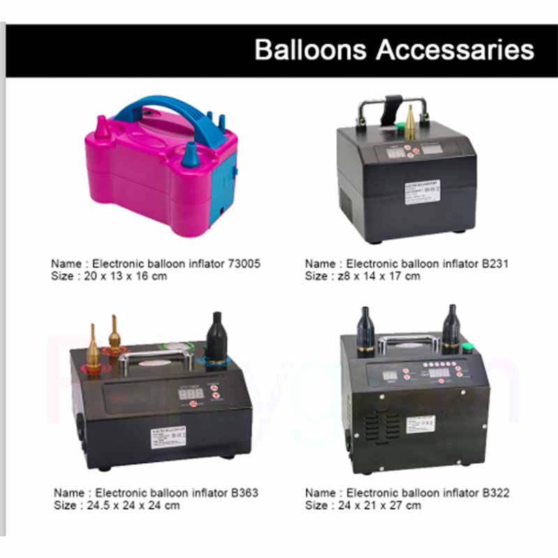 Inflator pump for balloons