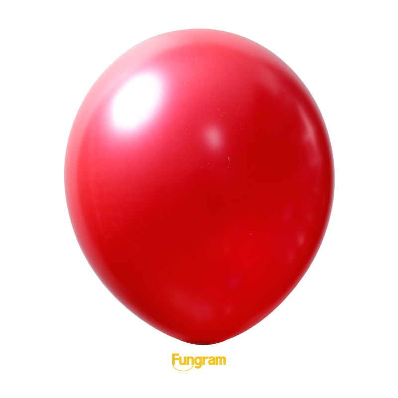 red helium latex balloons