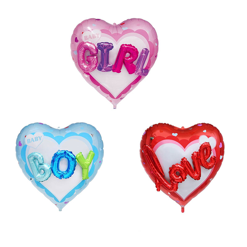 3D heart foil balloons suppliers