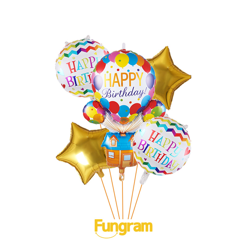 Birthday aluminium set balloon traders