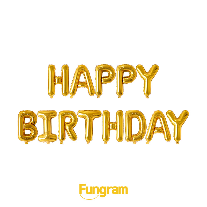 Happy Birthday Letter Foil balloons Supplier