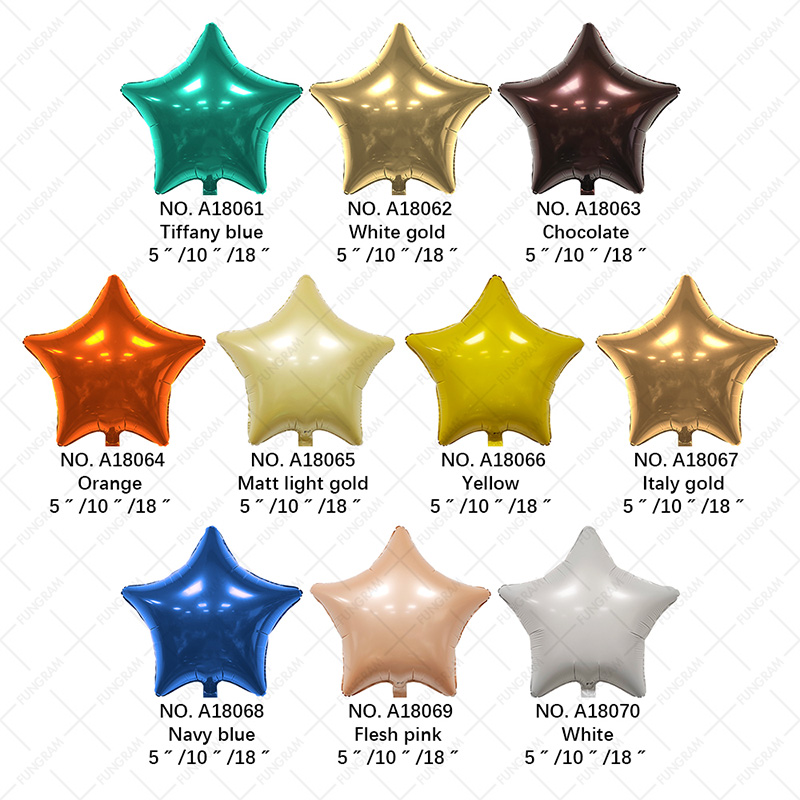 star shape balloons