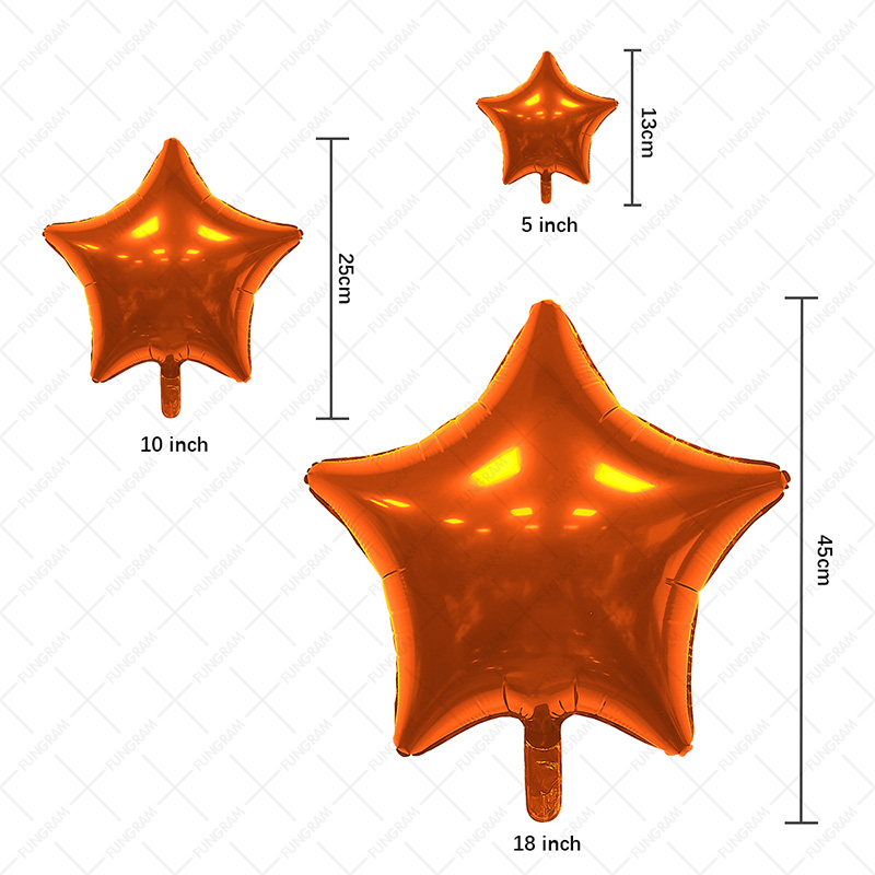 star shape balloons