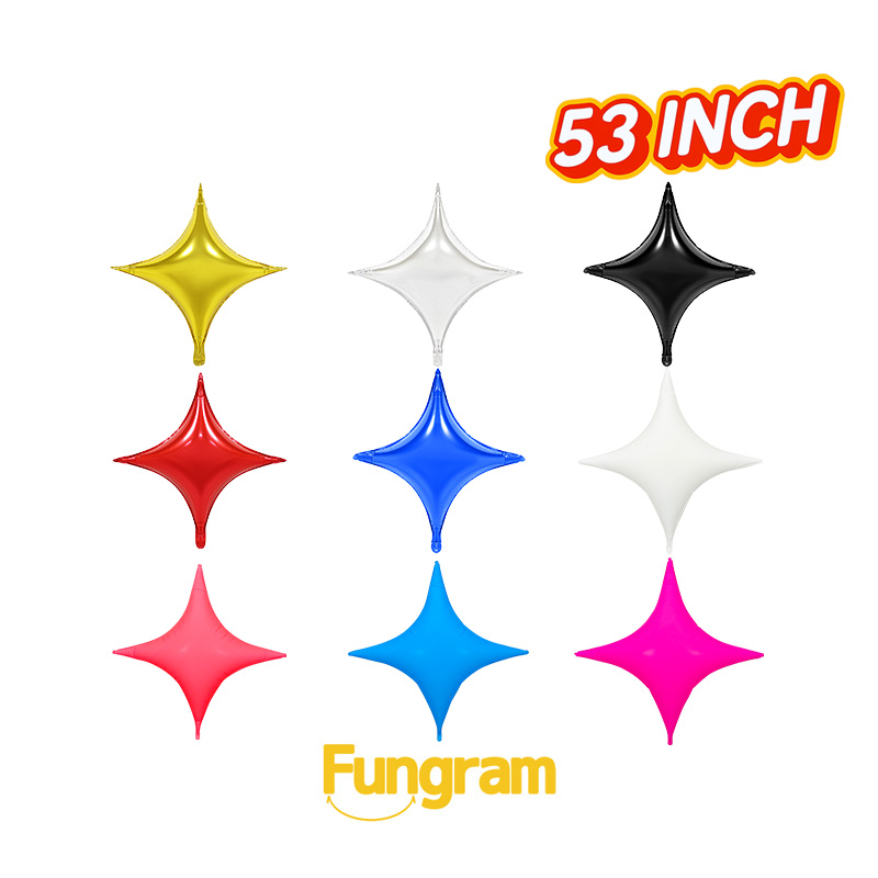 53 Inch Starpoints Foil Balloons